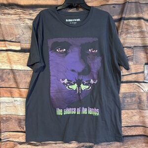 Silence of the Lambs T-Shirt Mens 2XL Purple Moth Horror Movie Hannibal Lecter